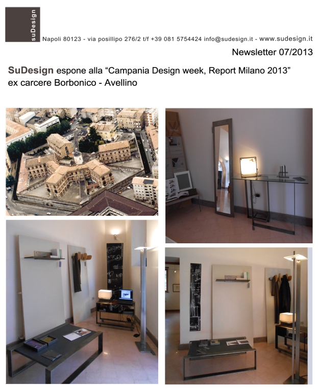 Newsletter 07/2013 Campania Design week, Report Milano 2013, Avellino